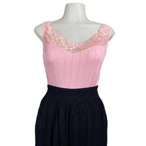 Arianne Pink Tank Lace Camisole Top XL